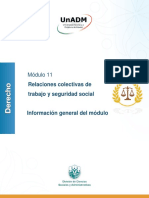 Módulo 11: Relaciones Colectivas de Trabajo y Seguridad Social