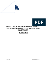 Installation and Maintenance Manual For Medium Voltage Electric Fire Pump Controller Model Mpa