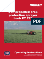 Self-propelled sprayer - Manual