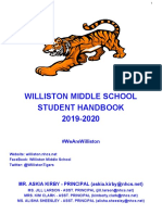 Williston Middle School Student Handbook 2019-2020