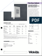 Wide-Lite Pole Base Ballast Bulletin 1987