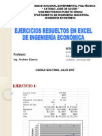 Ejercicios Resueltos Excel Ingenieria Economica Powerpoint