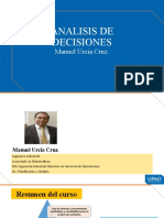 Analisis de Decisiones: Manuel Urcia Cruz