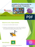 PRESENTACION Especialidad de Prevención de Enfermedades Tropicales PDF