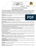 Componentes y Clasificación de Los Ecosistemas