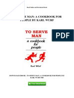 To Serve Man: A Cookbook For People by Karl Wurf: Read Online and Download Ebook