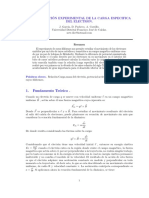 Laboratorio Carga Especifica Del Electron PDF