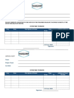 Overtime Template Form