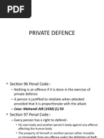 Private Defence