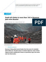 AFP-France 24 - Death Toll Climbs To More Than 160 in Myanmar Jade Mine Disaster (Jul. 03, 2020)