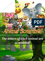 Animal Scramble Guess The Word Fun