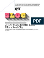 The Stranger - C. Mudede - CHOP Made Seattle Look Like A Real City (Jul. 01, 2020)