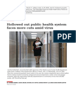 AP News and Kaiser Health News - Hollowed Out Public Health System Faces More Cuts Amid Virus (Jul. 01, 2020)