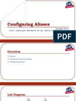 Configuring Aliases: Khawar Butt Ccie # 12353 (R/S, Security, SP, DC, Voice, Storage & Ccde)