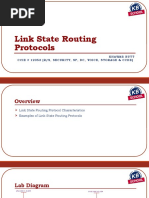 Link State Routing Protocols: Khawar Butt Ccie # 12353 (R/S, Security, SP, DC, Voice, Storage & Ccde)