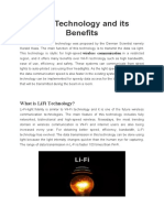 Li-Fi Technology and Its Benefits: What Is Lifi Technology?