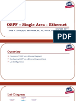 OSPF - Single Area - Ethernet: Khawar Butt Ccie # 12353 (R/S, Security, SP, DC, Voice, Storage & Ccde)