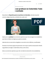 Requisitos para ser profesor en Colombia【2020 】