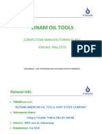 Vinam Oil Tools: Completion Manufacturing Plant Vietnam, May 2019