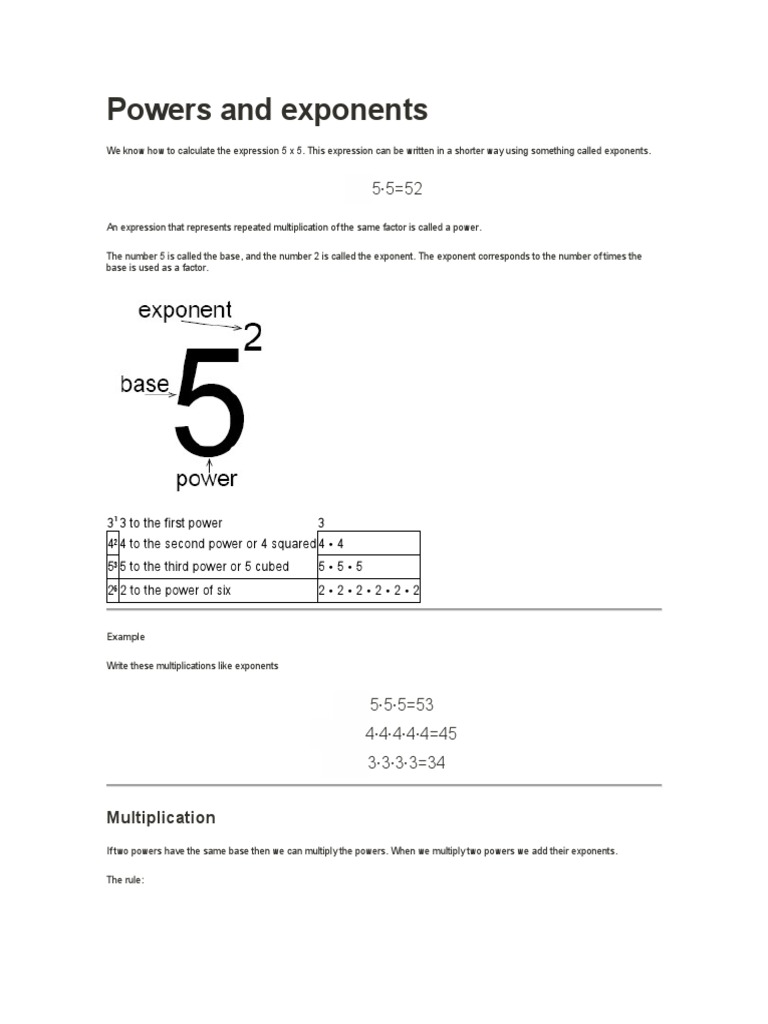 Understanding Powers and Exponents | PDF, image size:768x1024