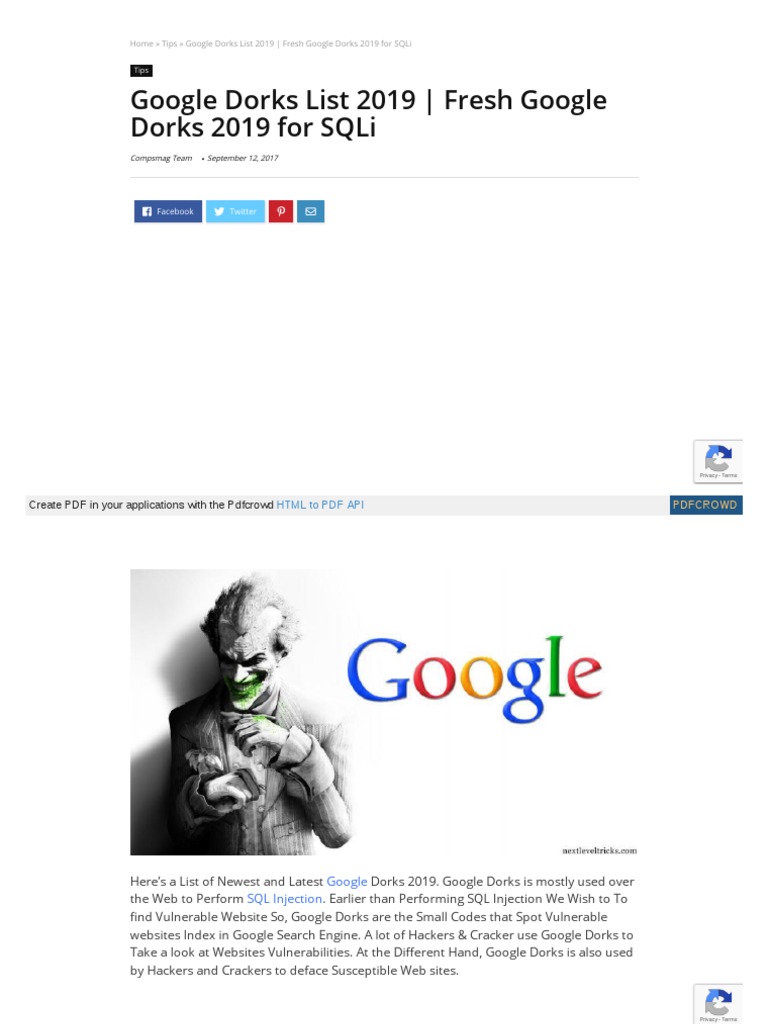 COMPLETE GOOGLE DORKS LIST DATABASE GUIDE 2025 visual data 2