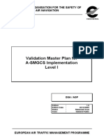 Validation Master Plan For A-SMGCS Implementation Level I: European Organisation For The Safety of Air Navigation