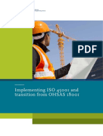 iso 45001 implementation and transition