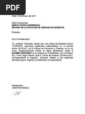 Ejemplo De Solicitud Pdf Escuelas Estudiantes