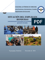 Situacion Del Empleo en Honduras PDF