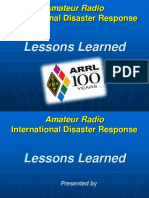 International Disaster Response: Amateur Radio