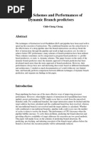 The Schemes and Performances of Dynamic Branch Predictors: Chih-Cheng Cheng