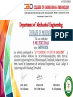 Certificate of participation for CFD technical webinar