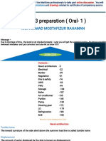 Class-3 ORAL PREPARATION (MOSTAFIZ-BMA 50) PDF