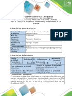 Guía de Actividades y Rúbrica de Evaluación - Paso 3 - Conocer El Proceso de Fotosíntesis PDF