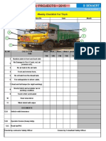 Weekly Checklist Truck Vehicle