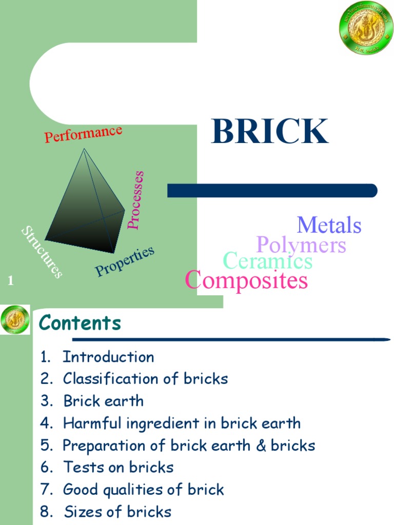 Comprehensive Guide to Brick Types | PDF | Lime (Material) | Brick