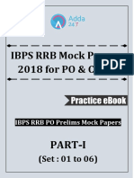 IBPS RRB Mock Papers 2018 For PO & Clerk: (Set: 01 To 06)