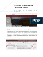Instructivo de Acceder Al Campus Virtual de Aprendizaje