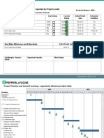 Project Status Report Controlling - Reported by Project Leader