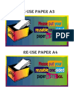 RE-USE PAPER