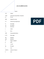 List of Abbreviations: TP Total Protein SOD Superoxide Dismutase CAT Catalase