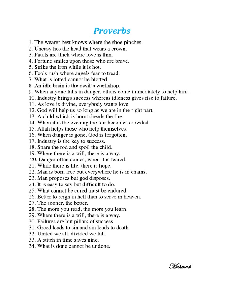 Timeless Proverbs Collection | PDF | Travel | Self-Improvement