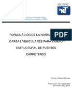 Formulación de la Norma SCT de Cargas Vivas Vehiculares