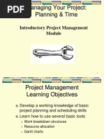 Managing Your Project: Planning & Time