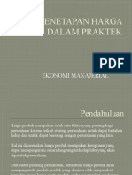 IV.b. PENETAPAN HARGA DALAM PRAKTEK (Autosaved) 4rd