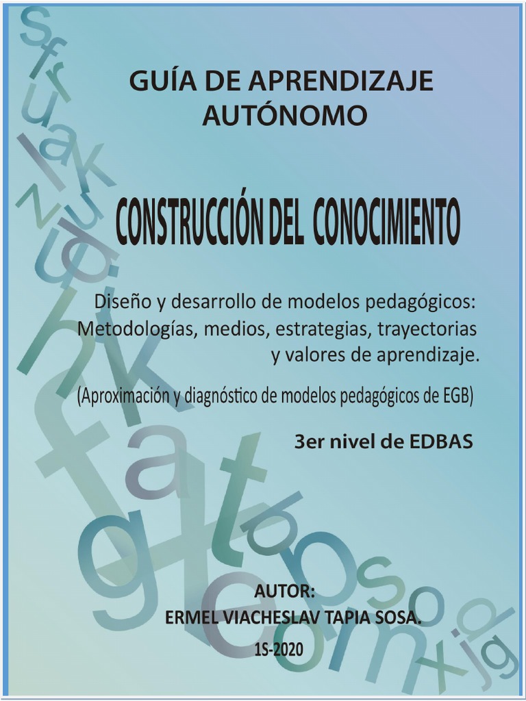 Guía de Modelos Pedagógicos EGB | PDF | Constructivismo (filosofía de ...