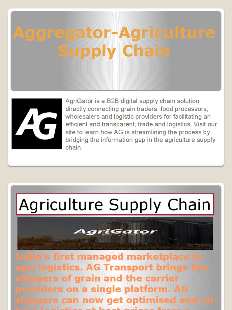 AgriGator: Streamlining Agri Logistics | PDF | Business | Technology ...