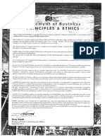 Appendix F - Statement of Business Principles & Ethics