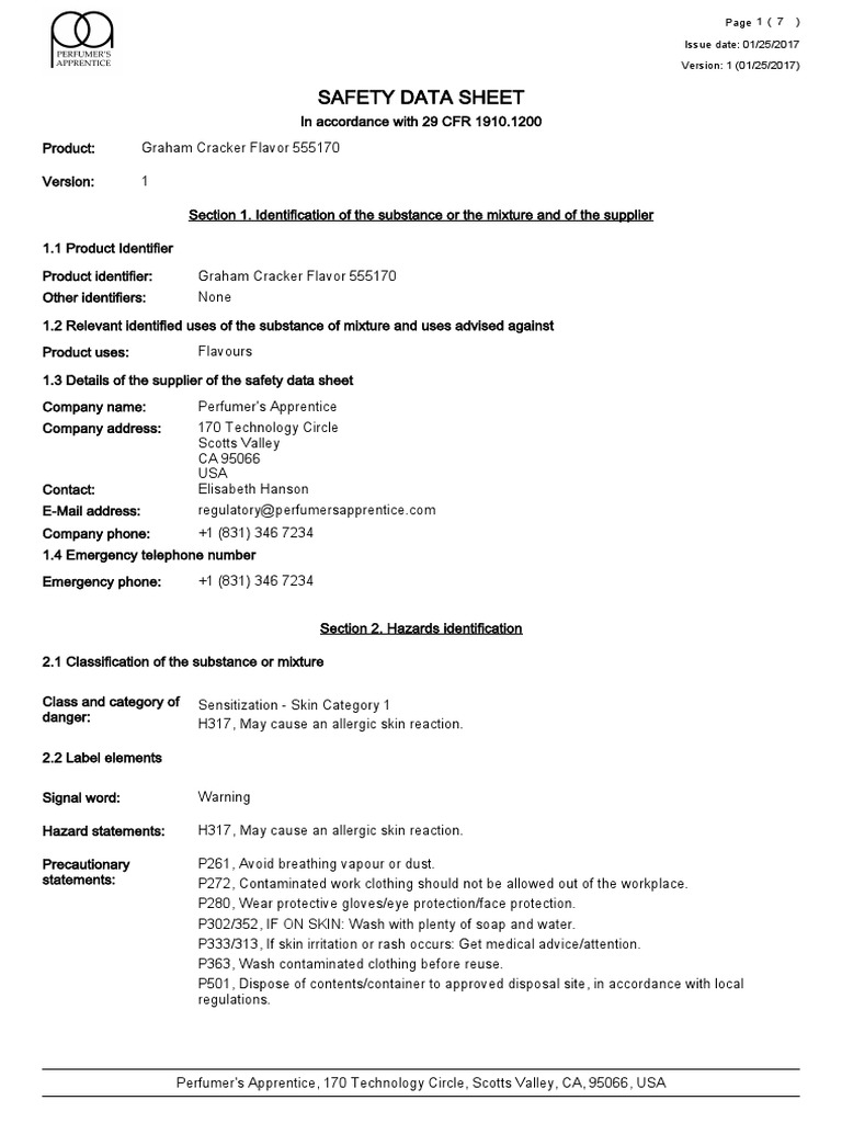 Graham Cracker PDF Toxicity Safety