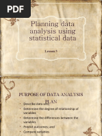 Main Title: Planning Data Analysis Using Statistical Data